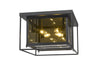 Infinity 4 Light Flush Mount in Misty Charcoal Finish