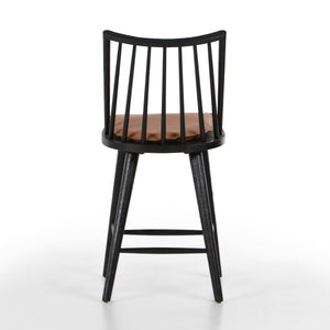Lewis Windsor Stool W Cushion In Bl In Counter