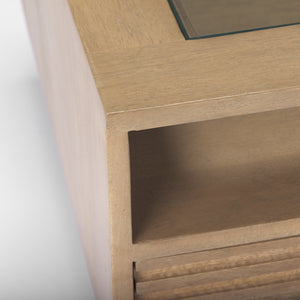 Sable  38.0L x 27.0W x 18.0H Light Brown Wood Coffee Table