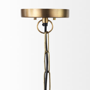 Leighton I 15x20 Gold Toned Metal Spherical Pendant Light