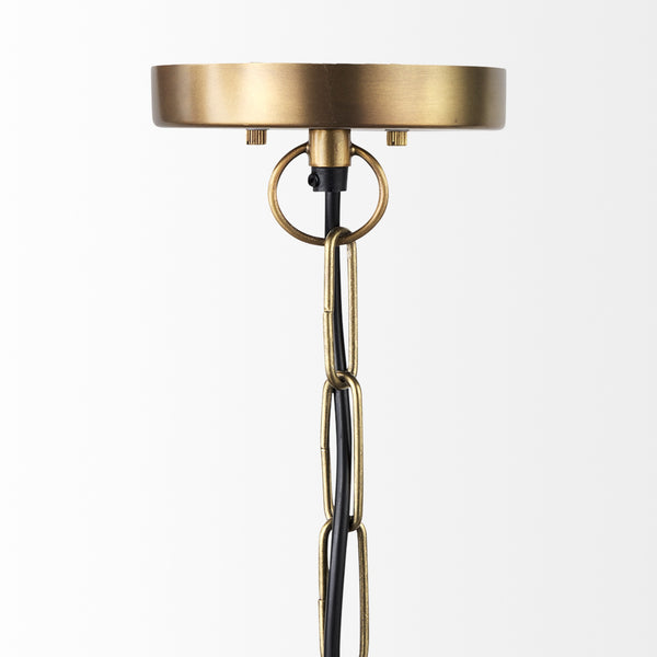 Leighton I 15x20 Gold Toned Metal Spherical Pendant Light