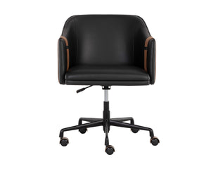CARTER OFFICE CHAIR - NAPA BLACK / NAPA COGNAC