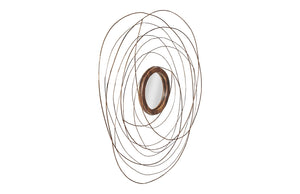 Nest Mirror, Chamcha Wood/Wire, Copper, Large