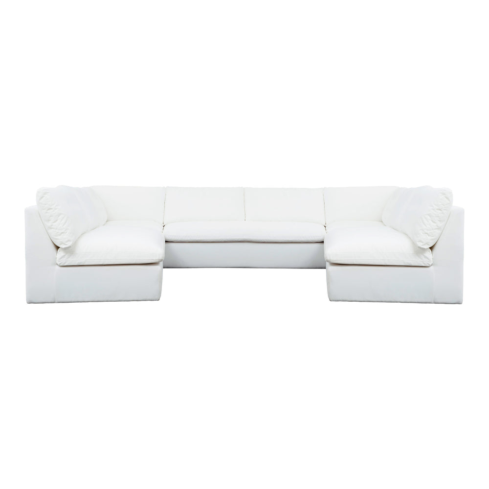 Moe's Miles Outdoor Modular 5 Piece Sofa in White
