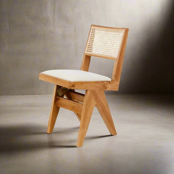 Jeanneret Side Chair with Seat Pad