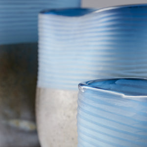 Small Europa Vase in Blue and Iron Glaze