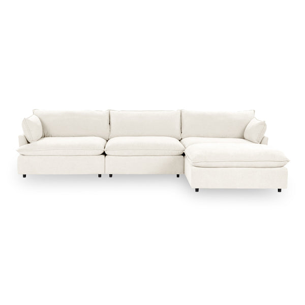 Caplan 4-Piece Modular Sectional in Elite-Ivory
