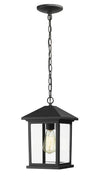 Portland 1 Light Outdoor Chain Light in Black Finish