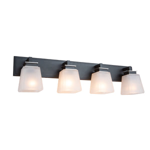 Eastwood 4 Light Wall Light AC11614BN in Black & Brushed Nickel