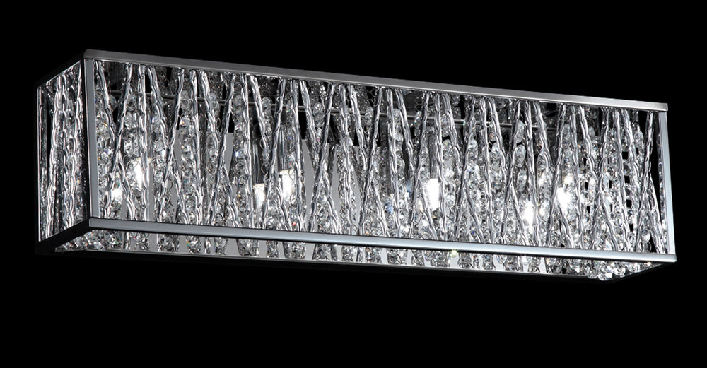 Terra 4 Light Vanity  in Chrome Finish