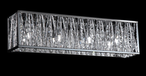 Terra 4 Light Vanity  in Chrome Finish