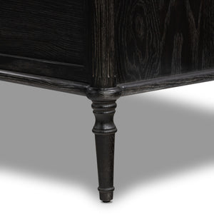 Toulouse 6 Drawer Dresser In Dstrssd Black