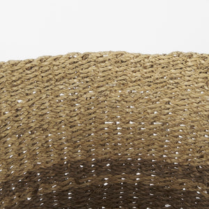 Vance 17.7L x 17.7W x 11.8H Light Brown Palm Leaf and Seagrass Round Basket W/ Handles