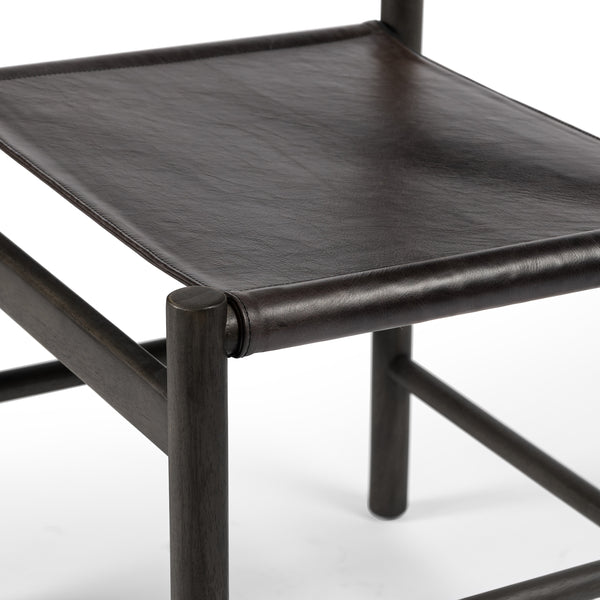 Kena Dining Chair In Charcoal Parawood