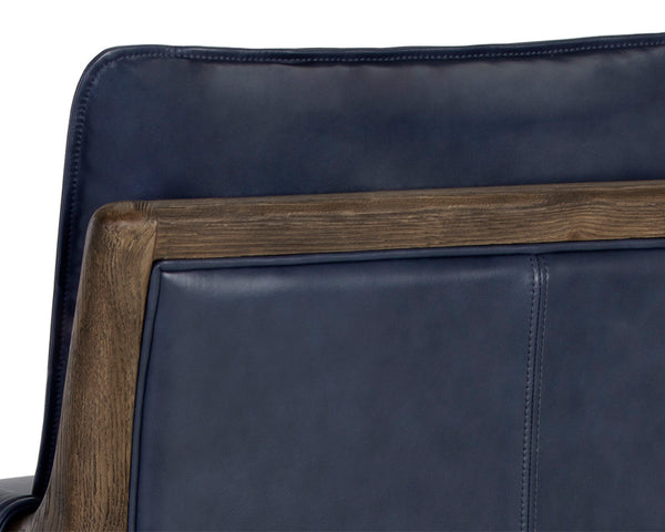 MAUTI ARMCHAIR - DISTRESSED BROWN - CORTINA INK LEATHER