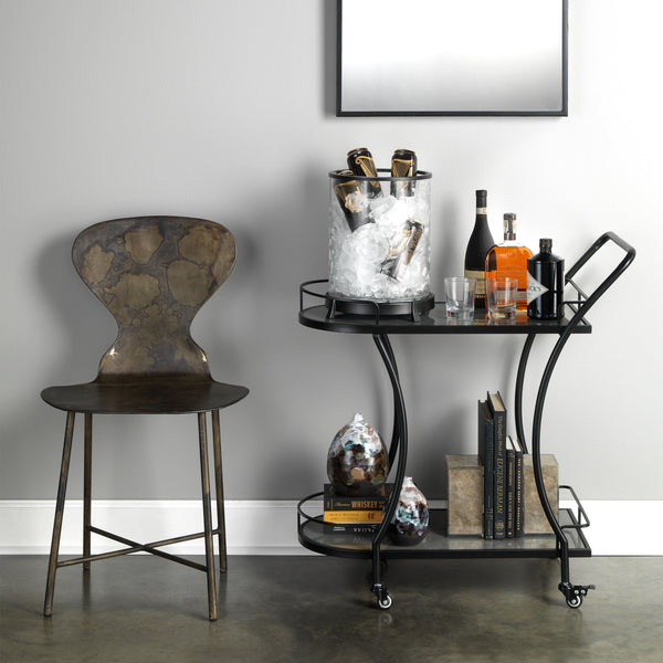 McCallan Metal Chair, Acid Wash Metal