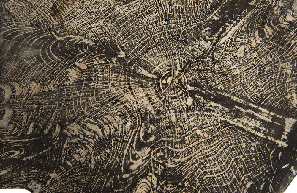 Black Wash Stool, Round