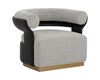 OLIDA SWIVEL LOUNGE CHAIR - HELIOS CHECK BLACK / NAPA BLACK