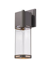 Lestat 1 Light Outdoor Wall Light in Deep Bronze Finish