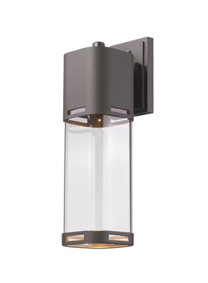 Lestat 1 Light Outdoor Wall Light in Deep Bronze Finish