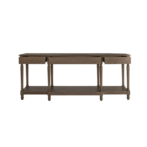 Moe's Martha Brown Oak Console Table with Drawers