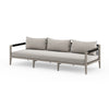 Sherwood Outdoor Sofa In 93" In Grey/Stone Gre