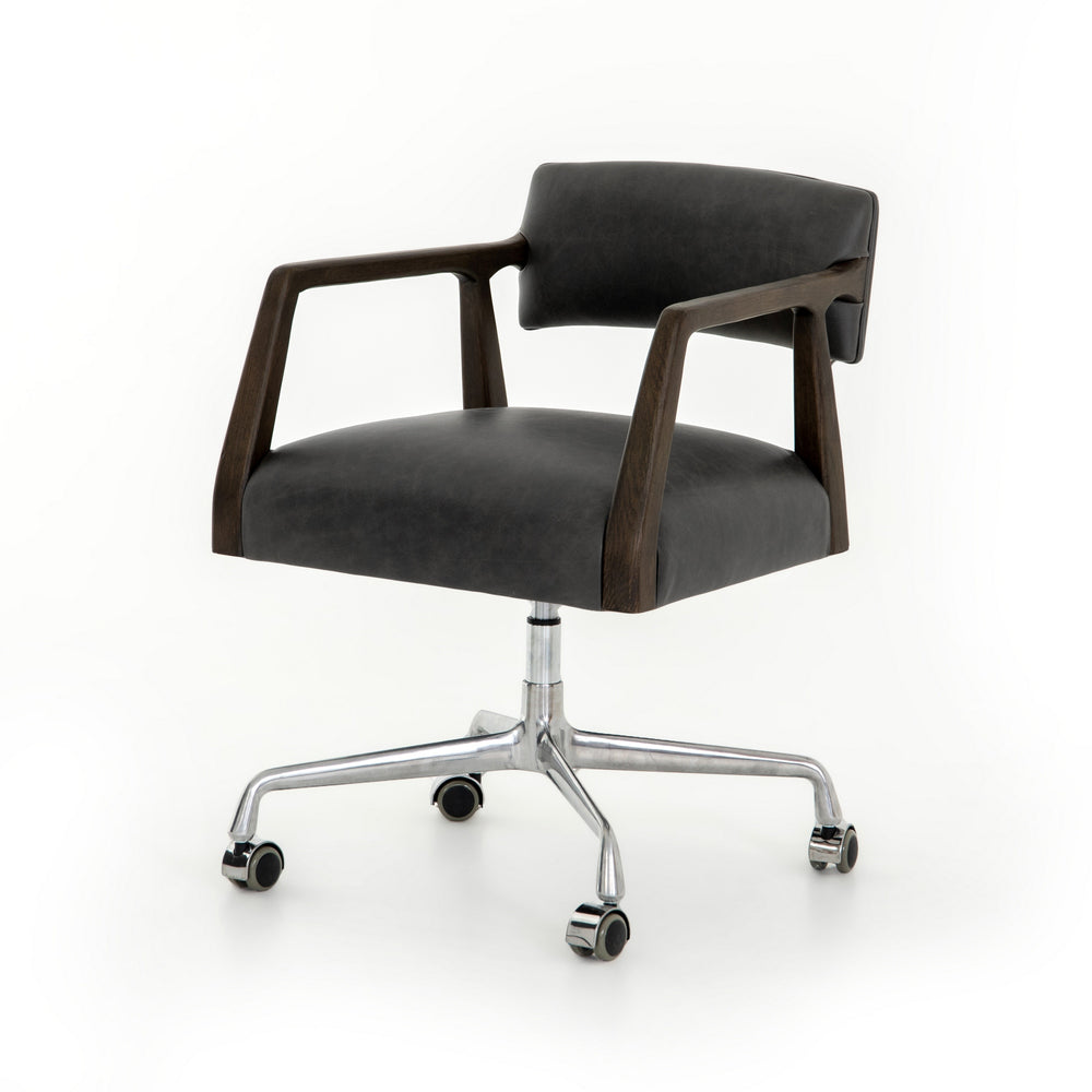 Tyler Traditional Desk Chair-Chaps Ebony