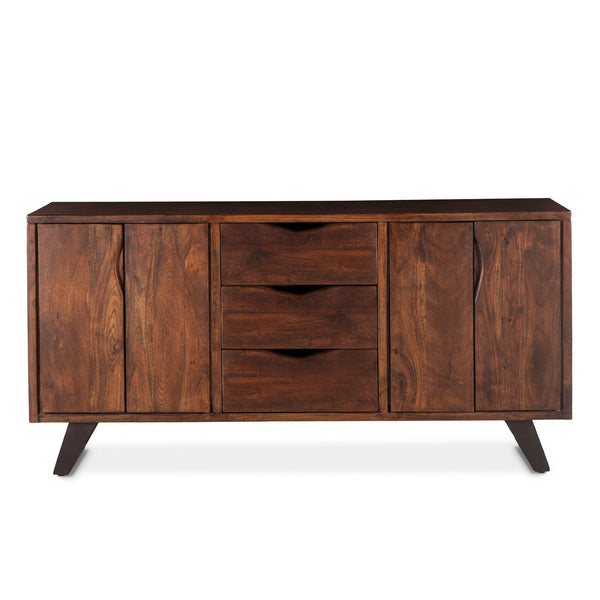London Loft 68-Inch Acacia Wood Sideboard in Walnut Finish