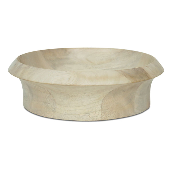 Olen Bowl in White Wash Mango Wood