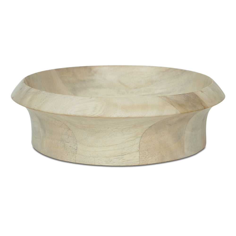 Olen Bowl in White Wash Mango Wood