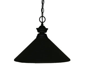 Pendant Lights 1 Light Pendant in Matte Black Finish