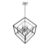 6LT Pendant, Polished Chrome & Matte Black Finish
