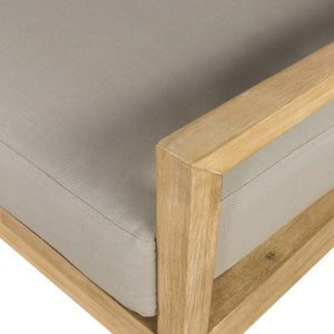 Amaya Outdoor Sofa 94" In Natural Acacia