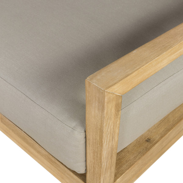 Amaya Outdoor Sofa 94" In Natural Acacia