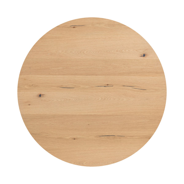 Eaton Drum Coffee Table In Light Oak Resin