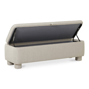 Ichigo Storage Bench in Light Grey