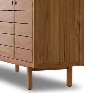Lula Outdoor Sideboard - Natural Teak-FSC