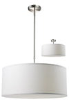 Albion 3 Light Pendant in Brushed Nickel Finish