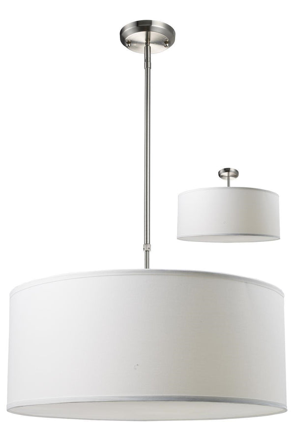 Albion 3 Light Pendant in Brushed Nickel Finish