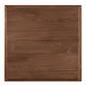 May Cafe Table with Double Square Top in Walnut