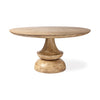 Crossman 60" Round Blonde Solid Wood & Base Dining Table