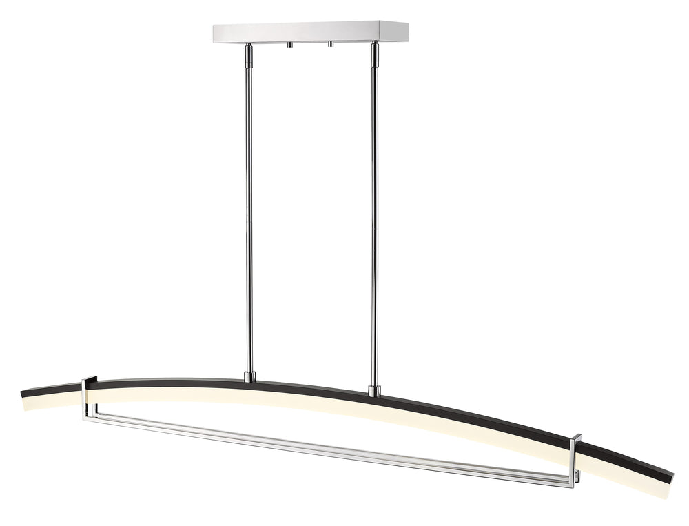 Arc 1 Light Chandelier in Chrome Finish