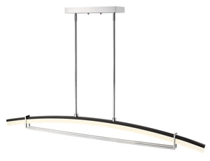 Arc 1 Light Chandelier in Chrome Finish