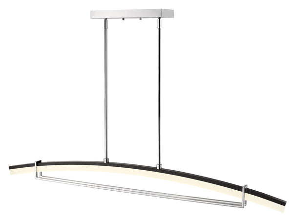 Arc 1 Light Chandelier in Chrome Finish