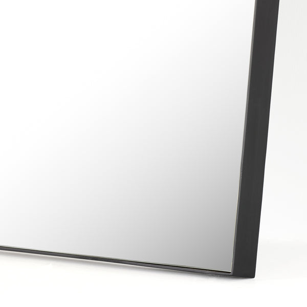 Georgina Rectangle Floor Mirror In Mtt Blk