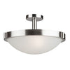 Boise AC2717BN Semi Flush in Brushed Nickel