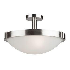 Boise AC2717BN Semi Flush in Brushed Nickel