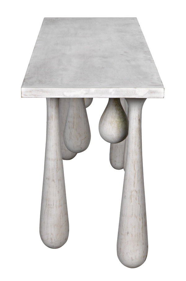 Drop Console, White Wash