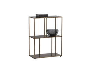 Eiffel Low Bookcase - Small - Antique Brass