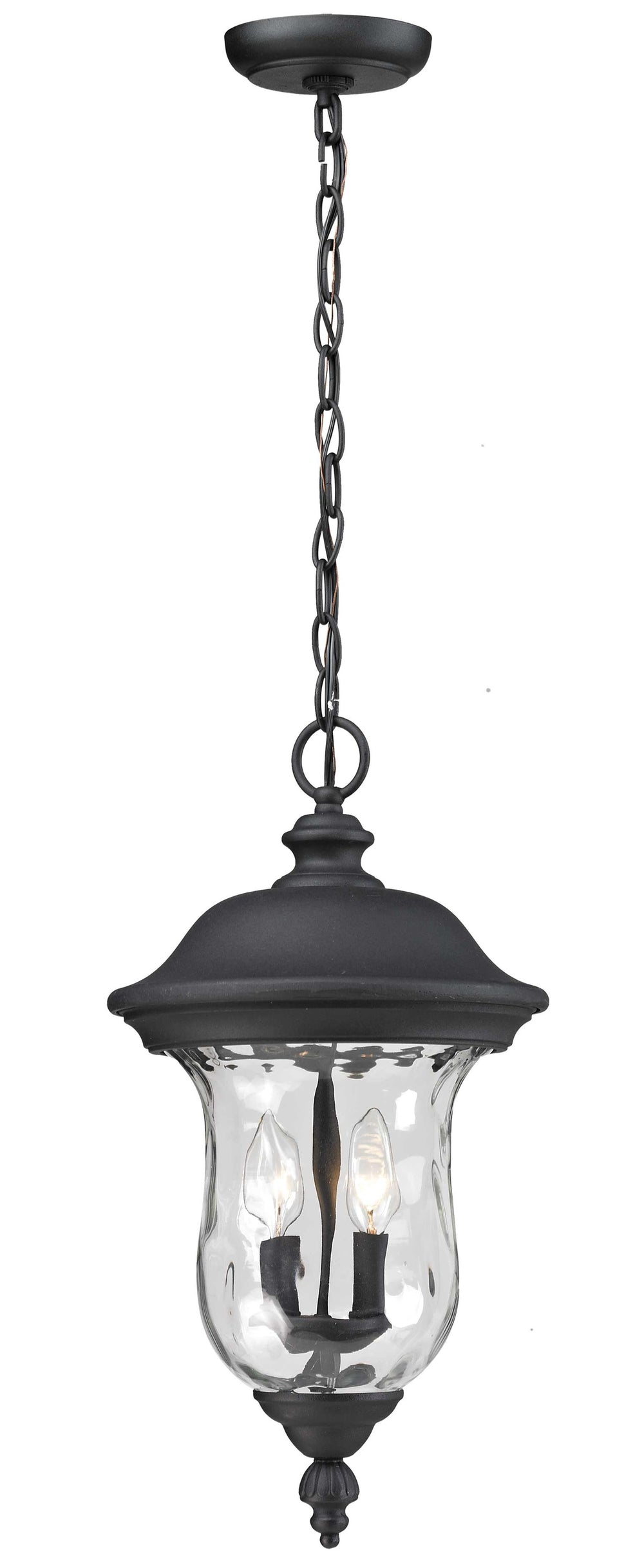 Armstrong Outdoor Chain Light in Black Finish